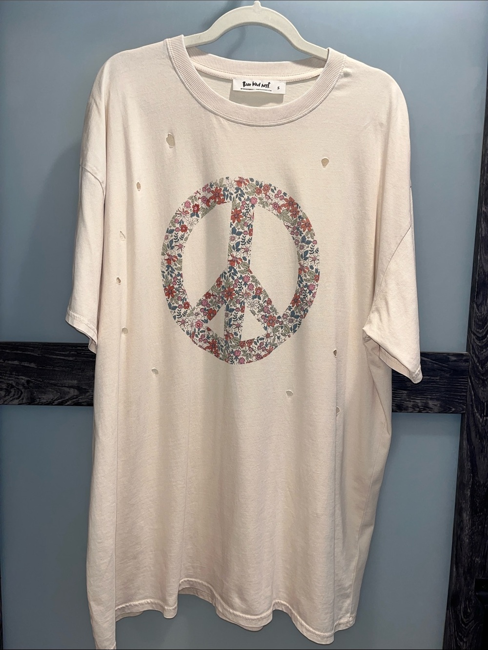 Three Bird Nest Ribbed-Neck Tee NWOT
